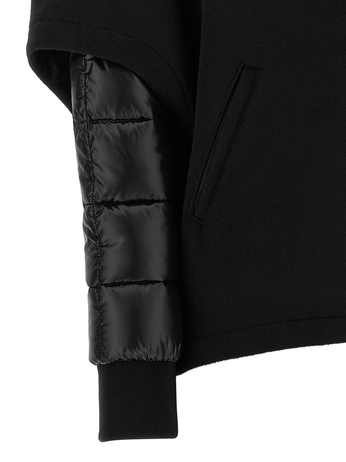 MooRER Schwarze Woll-Shell-Jacke – Produktansicht 5 | Arca Lucia