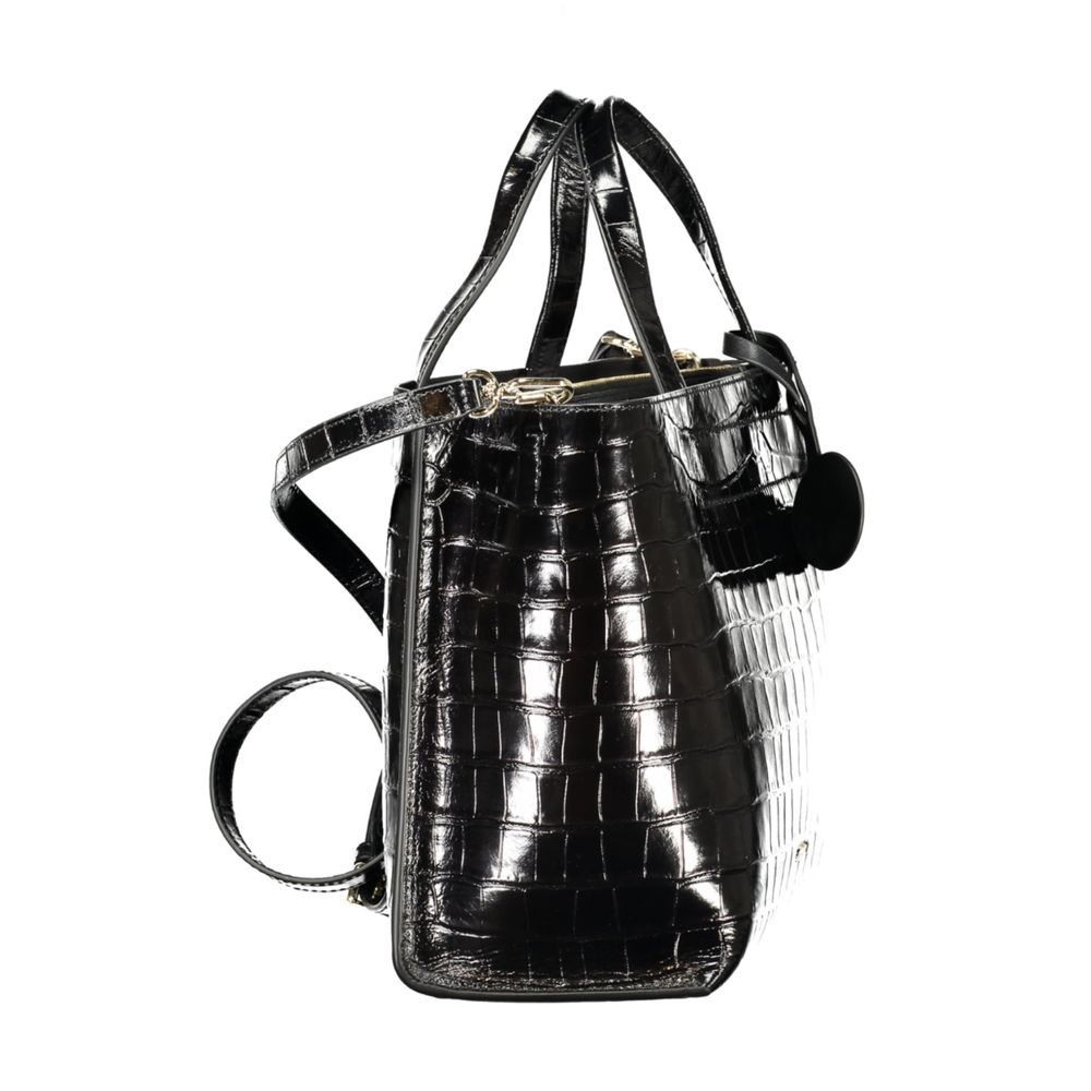 Furla Handtasche aus Leder in Schwarz