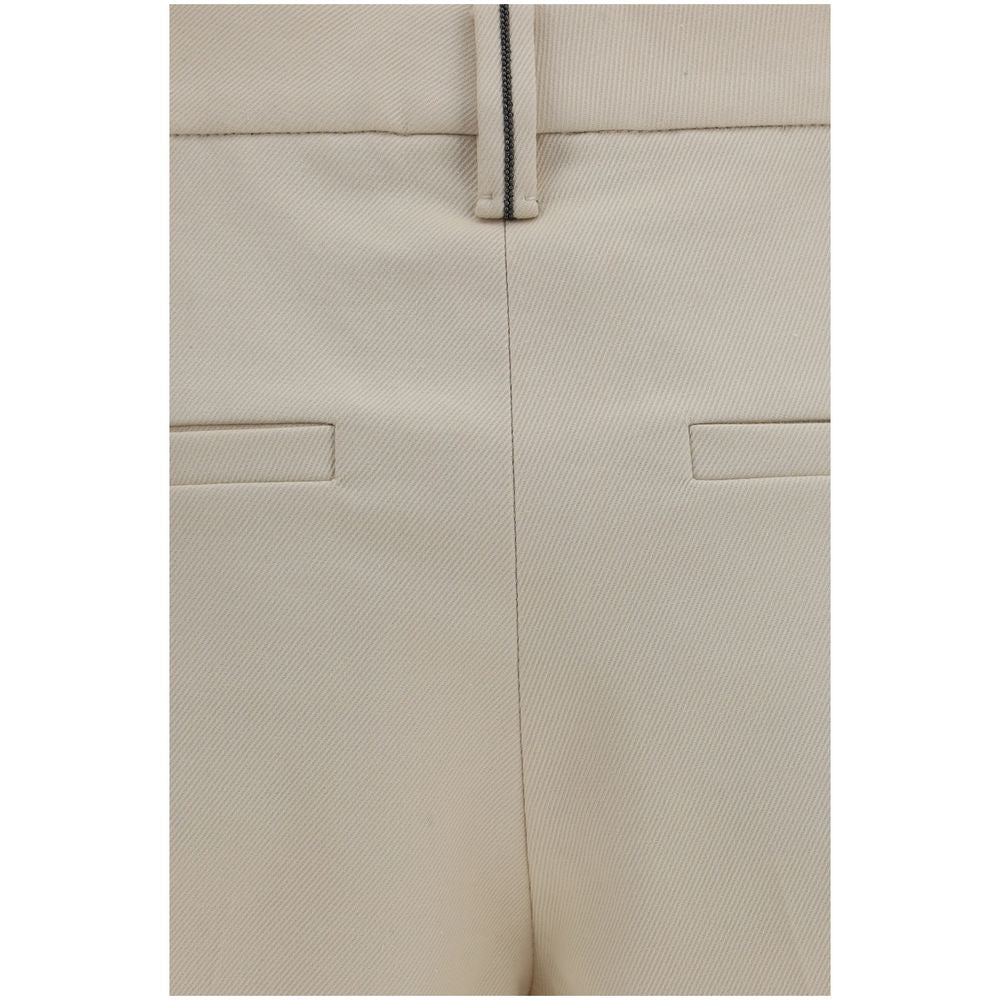 Brunello Cucinelli Kleid aus Baumwolle in Beige