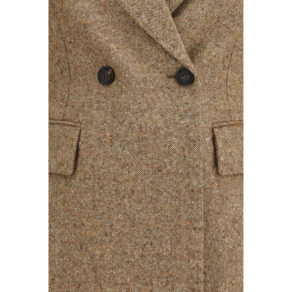 Brunello Cucinelli Jacke aus Stoff in Beige