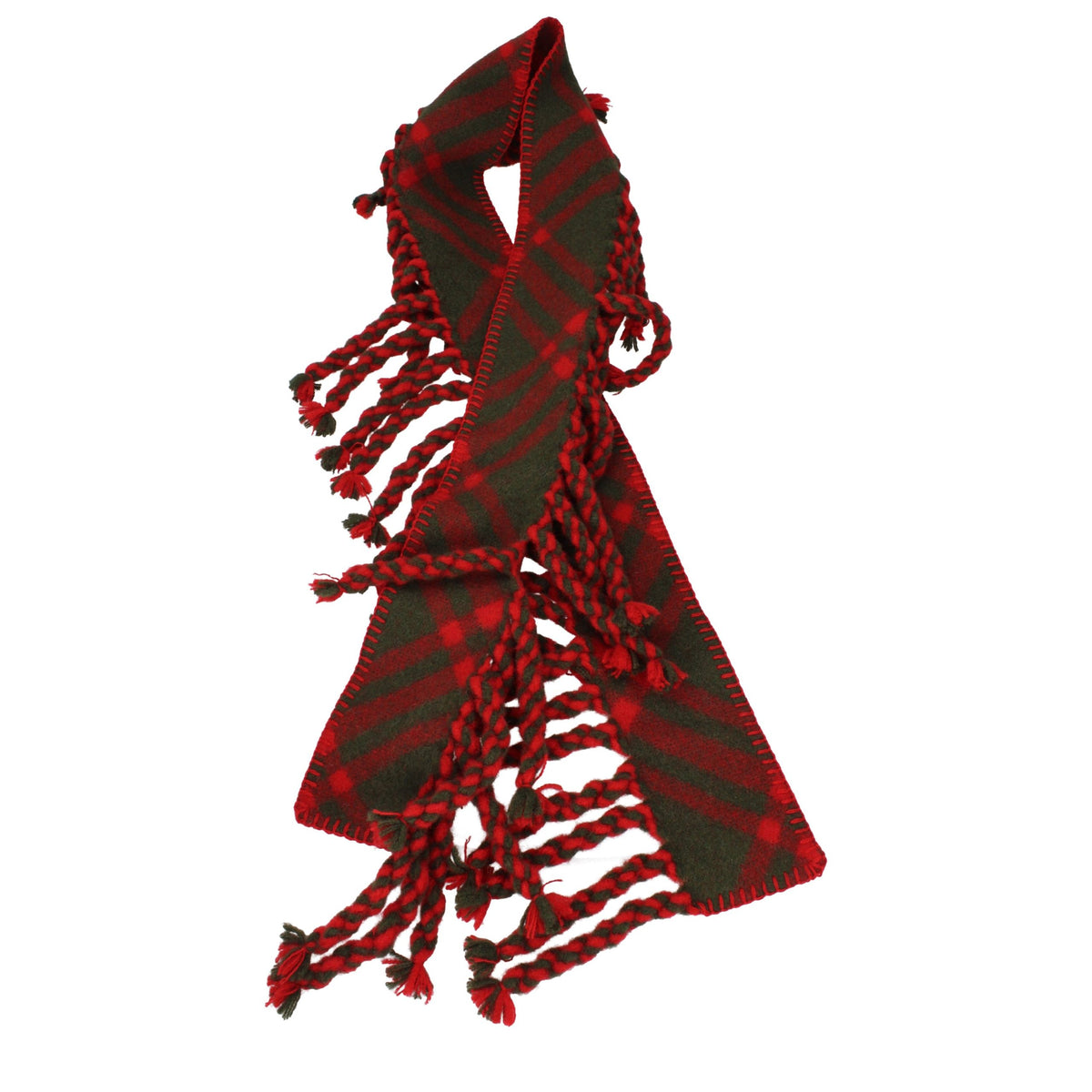 Burberry Schal aus Wolle in Rot