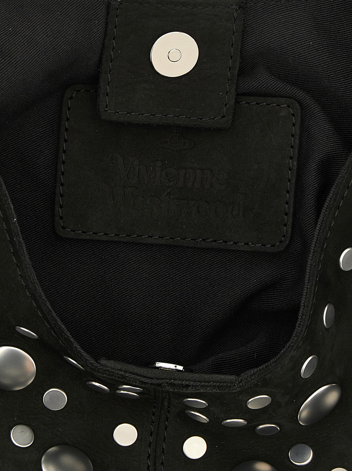 Vivienne Westwood Schwarze Schultertasche aus Rindsleder