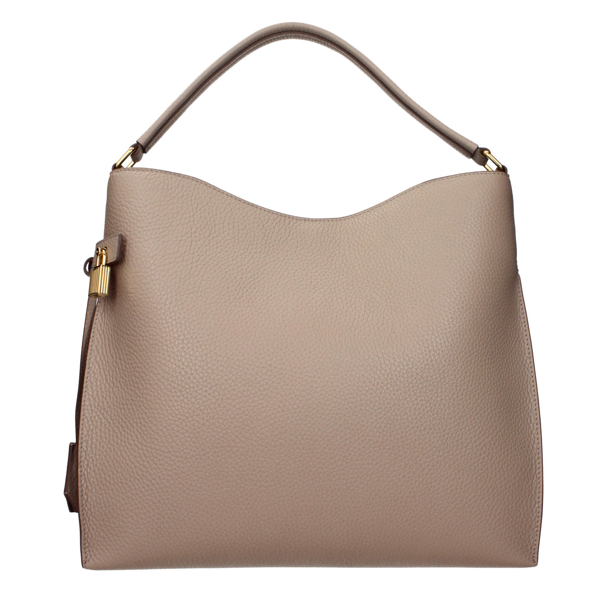 Tom Ford Beige Leder Handtasche – Ansicht 3 | Arca Lucia