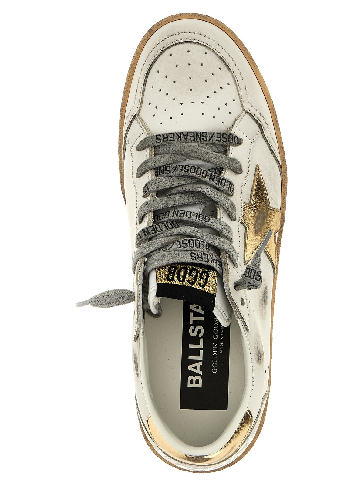 Golden Goose Sneakers aus Gold-Kalbsleder – Produktansicht 5 | Arca Lucia