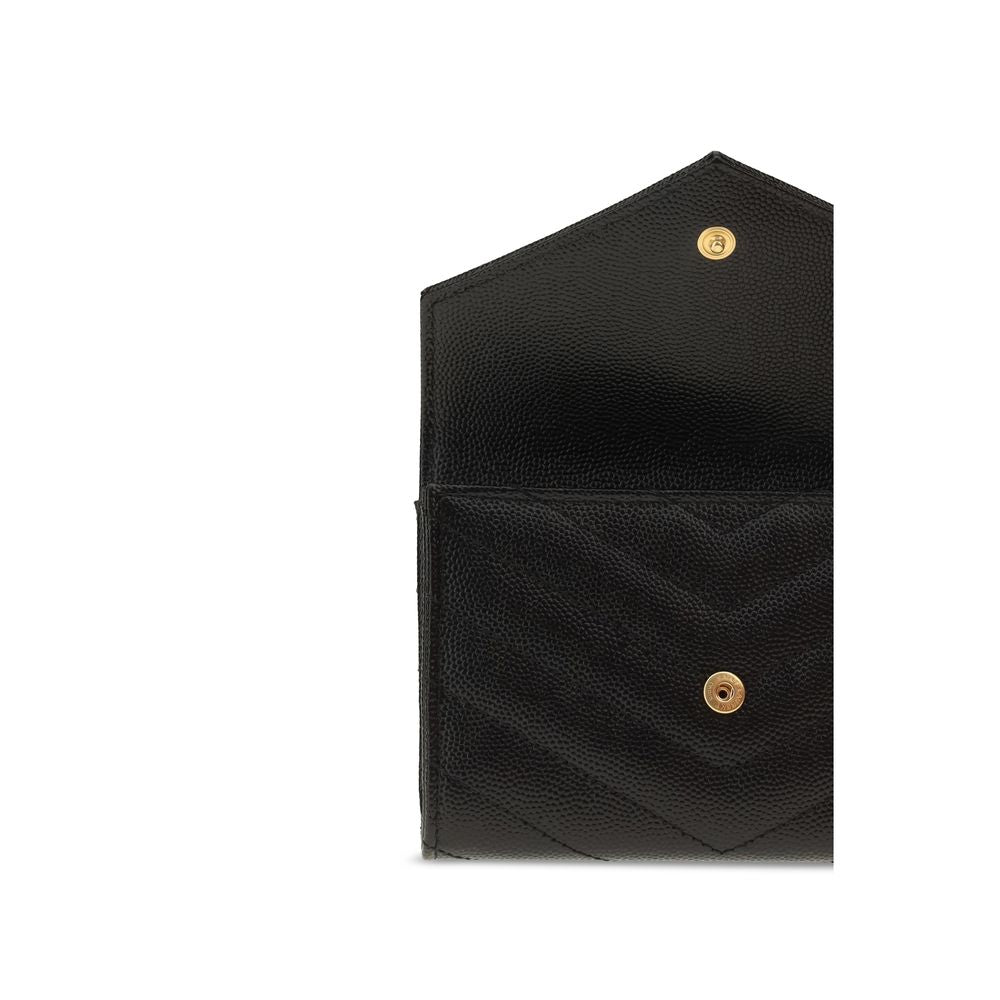 Saint Laurent Schwarzes Lamm Ovis Aries Portemonnaie – Produktansicht 3 | Arca Lucia