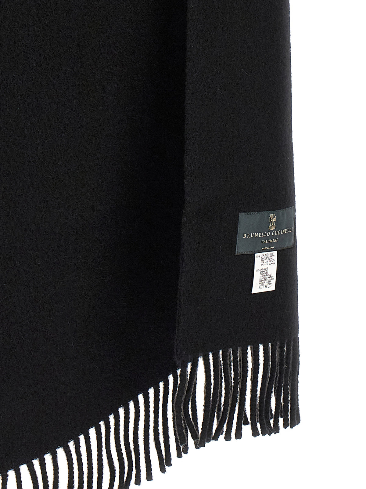 Brunello Cucinelli Schwarzer Wollschal – Produktansicht 4 | Arca Lucia