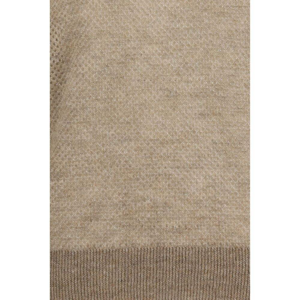Brunello Cucinelli Beiger Mohair-Pullover – Produktansicht 3 | Arca Lucia