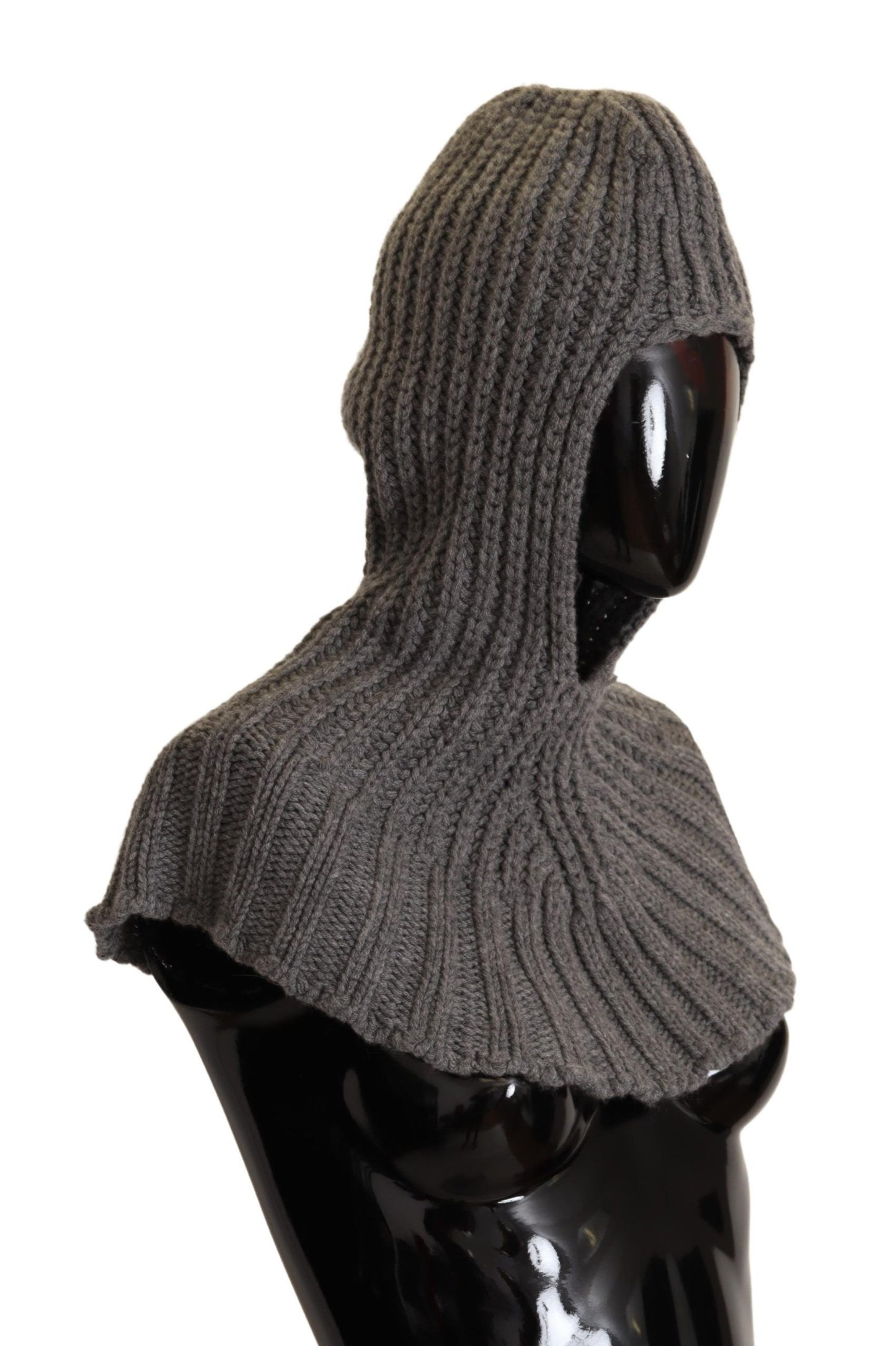 Dolce & Gabbana Grau 100% Kaschmir gestrickt Wrap One Size Schal