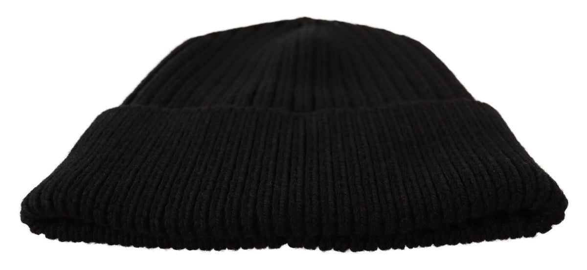 Dolce & Gabbana Schwarze Woll-Beanie