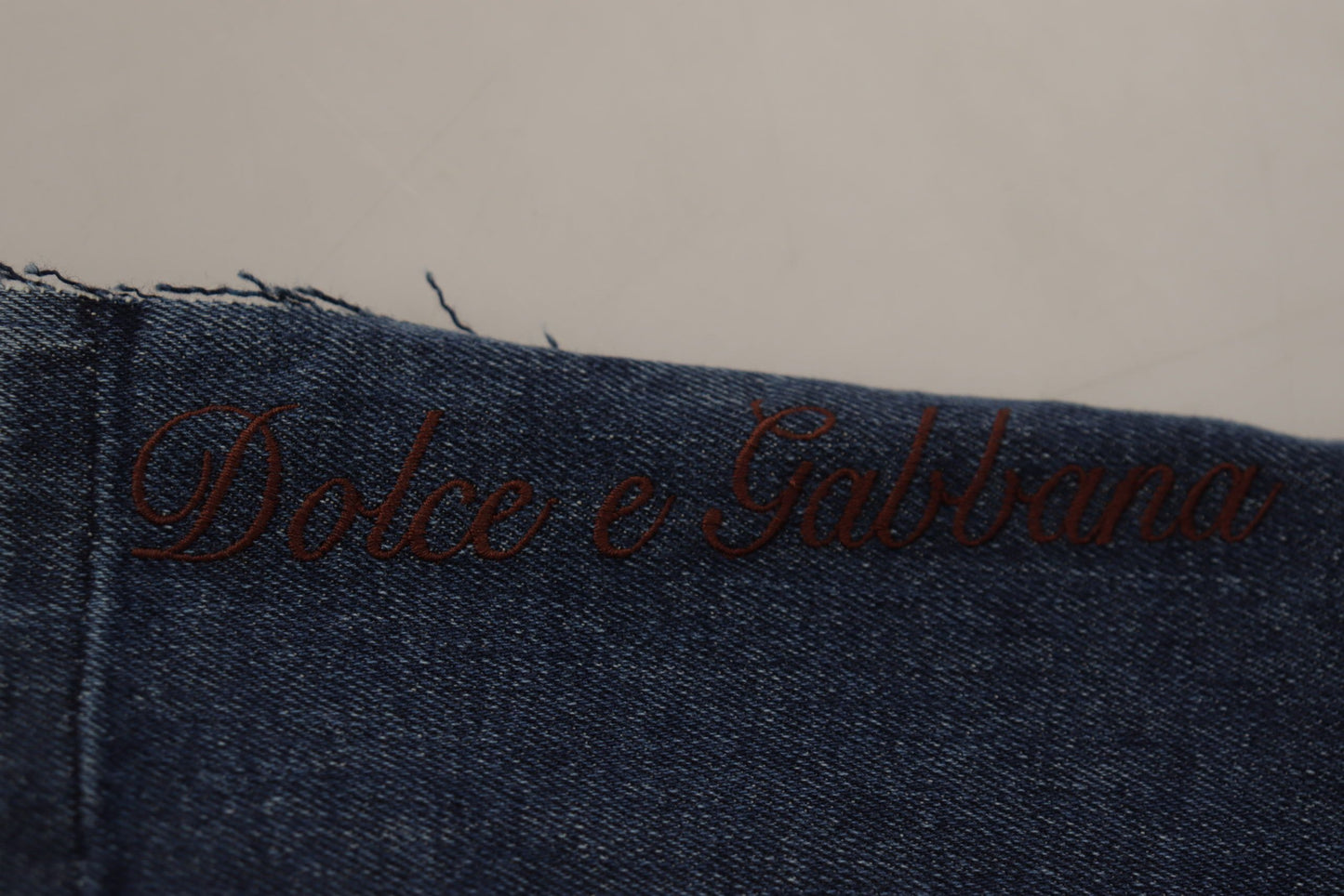 Dolce & Gabbana Multicolor Patchwork DG Mode Weites Bein Denim Hose