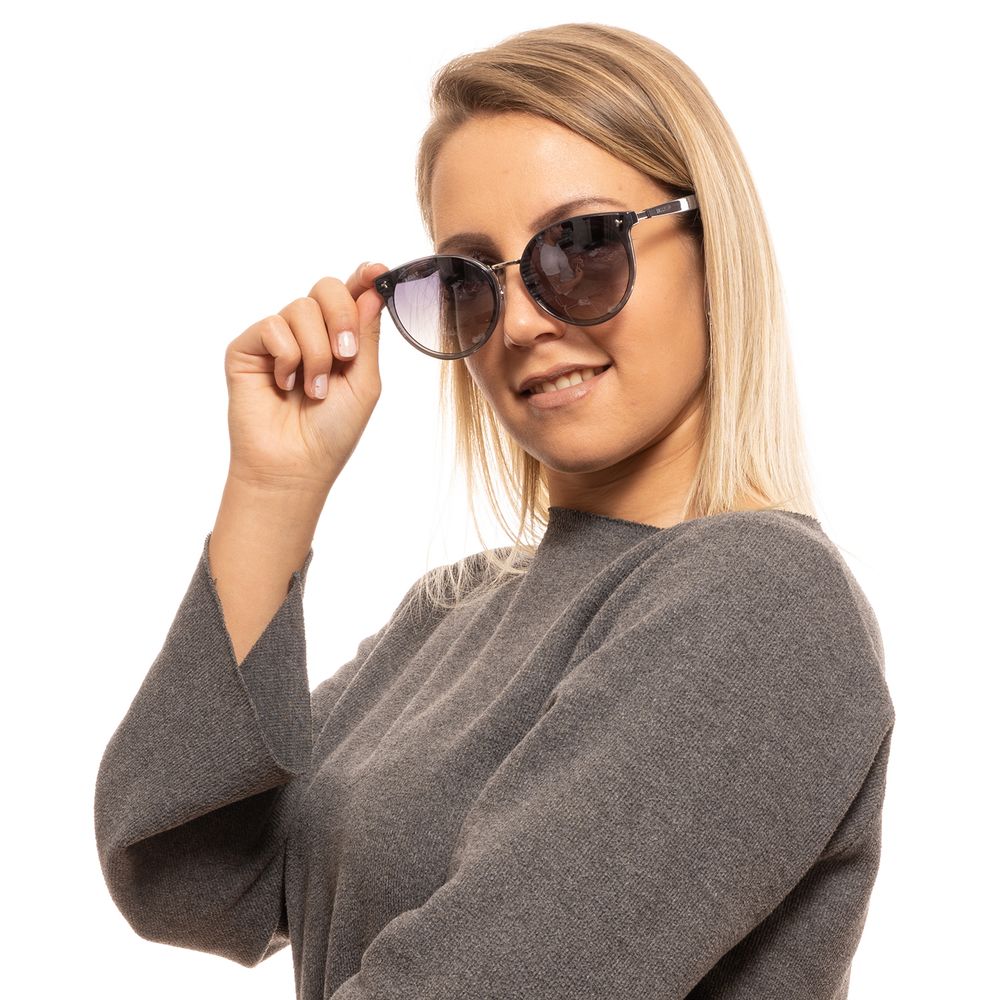 Bally Sonnenbrille aus grauem Metall & Kunststoff