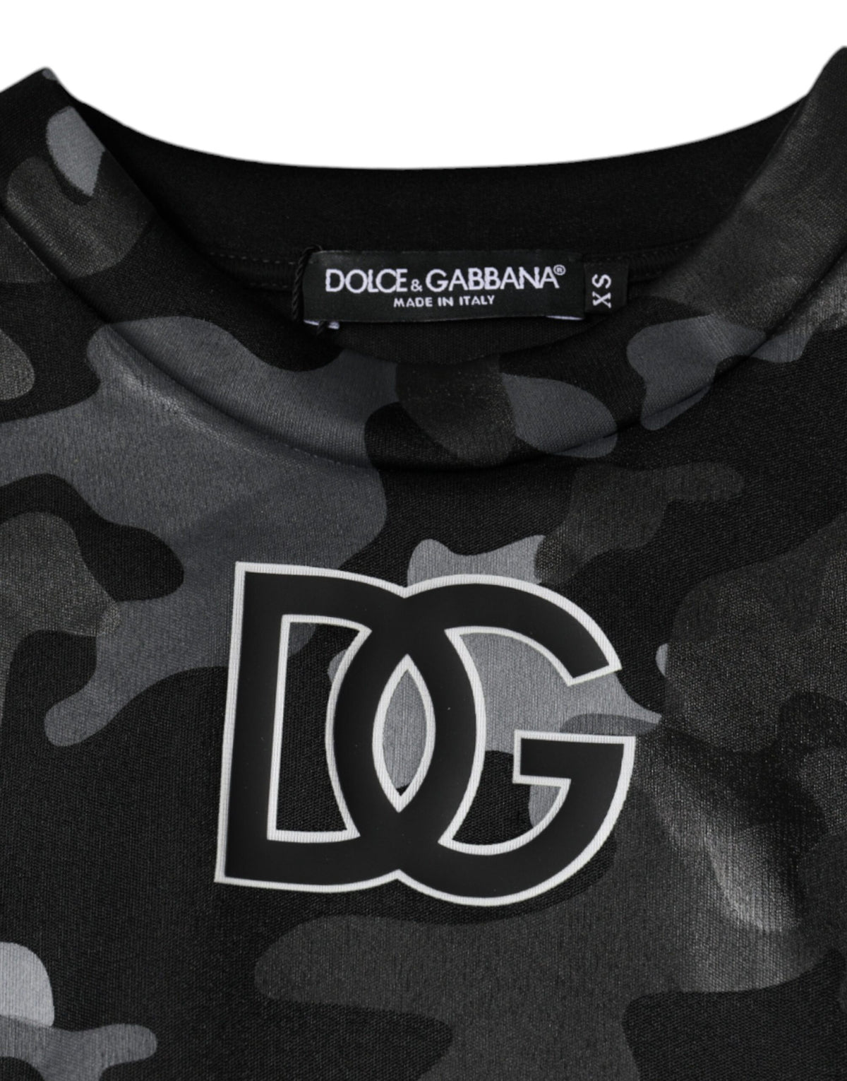 Dolce & Gabbana Schwarzer Pullover mit Camouflage-Muster