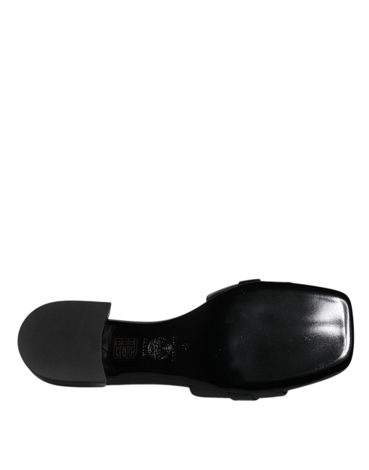 Versace Scarpe basse Nere con Logo Slip-On in pelle