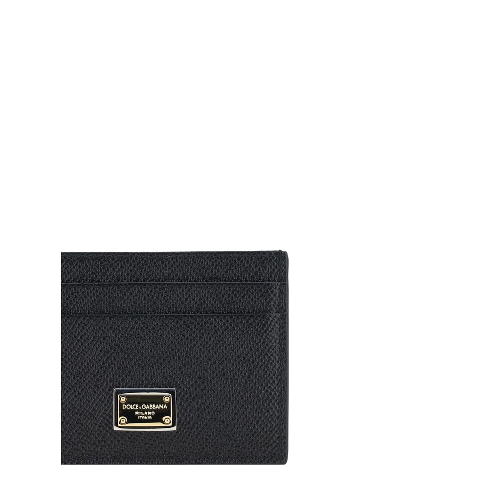 Dolce & Gabbana Portacarte nero in pelle di vitello
