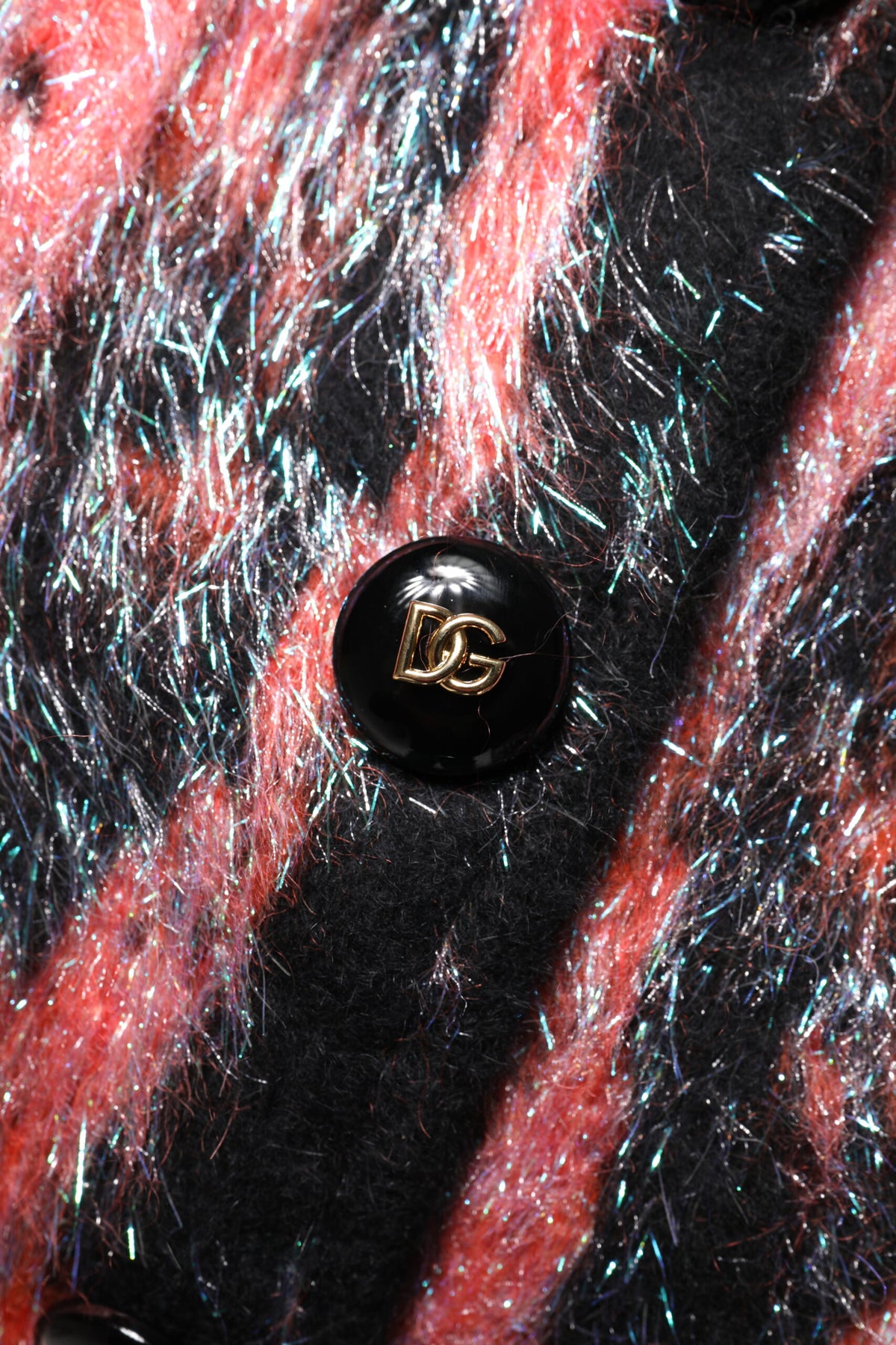 Dolce & Gabbana Red Mohair Wool Button-Down Cardigan