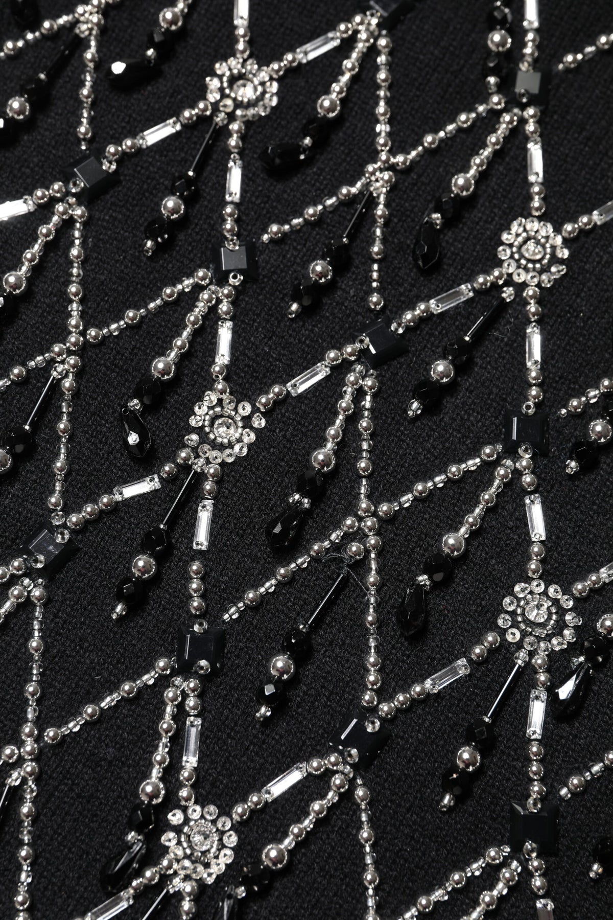 Dolce & Gabbana Schwarzes Kaschmirtop mit Kristallen