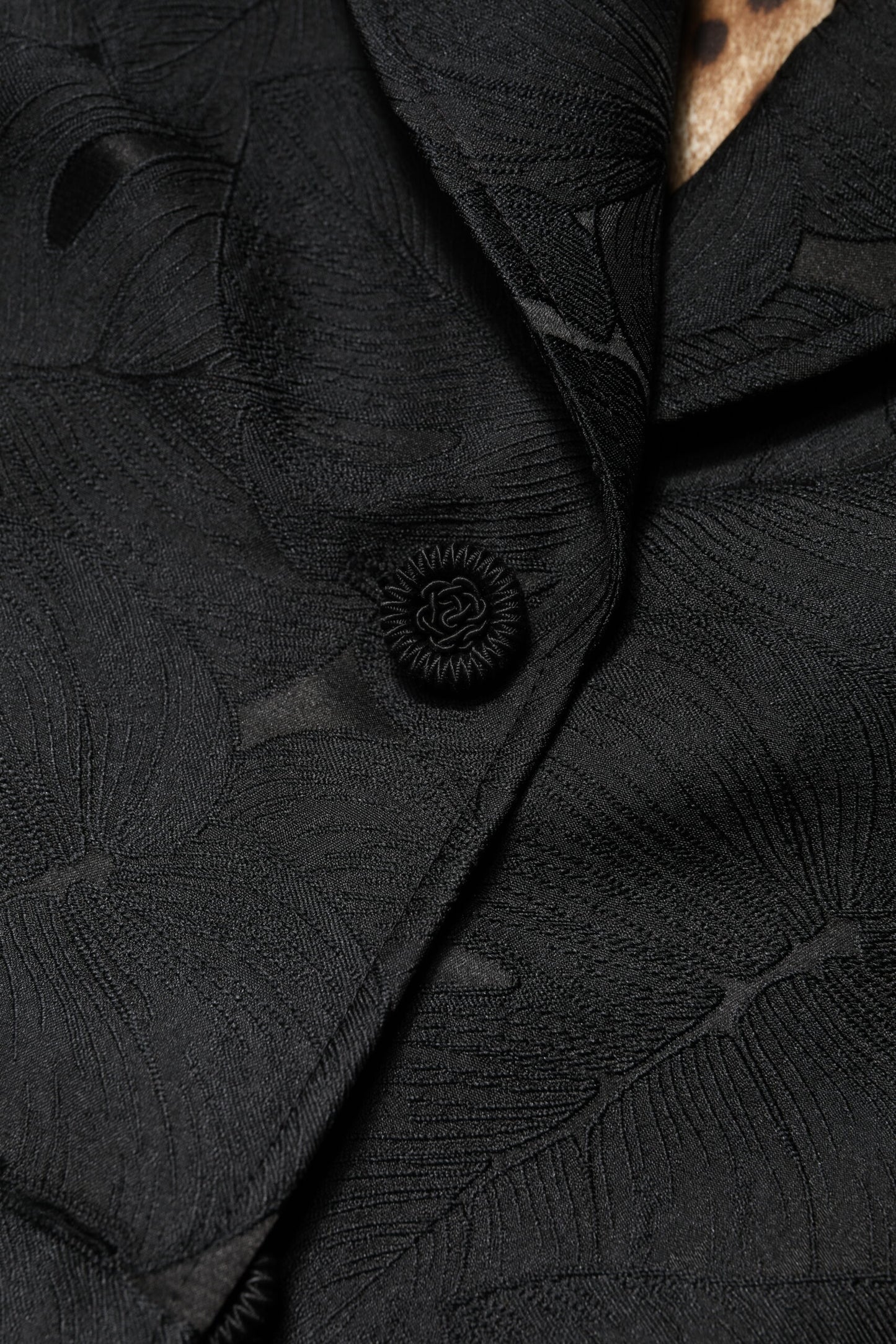 Dolce & Gabbana Schwarzer einreihiger Trenchcoat