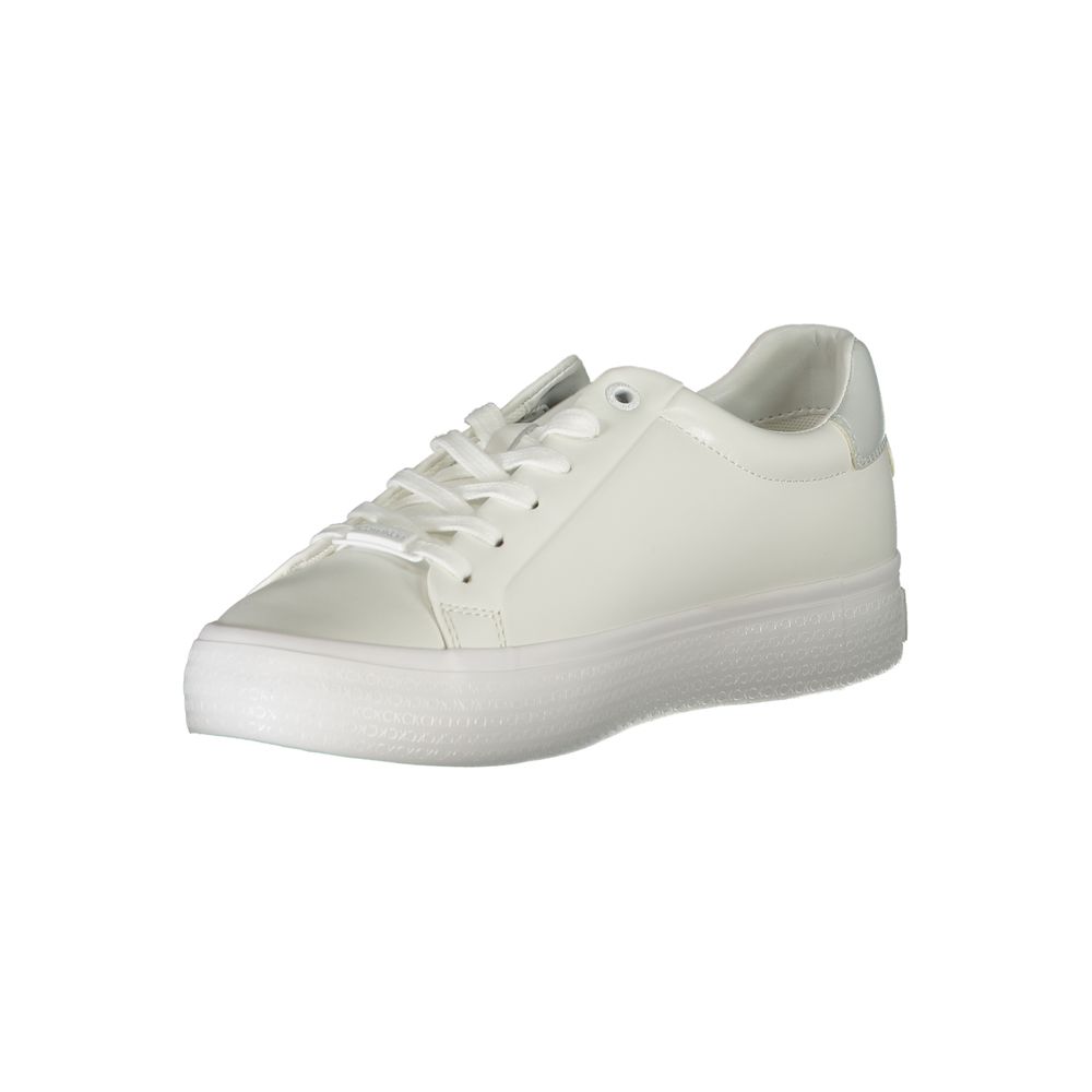 Calvin Klein Weiße Sneaker mit Lederdetails – Produktansicht 3 | Arca Lucia