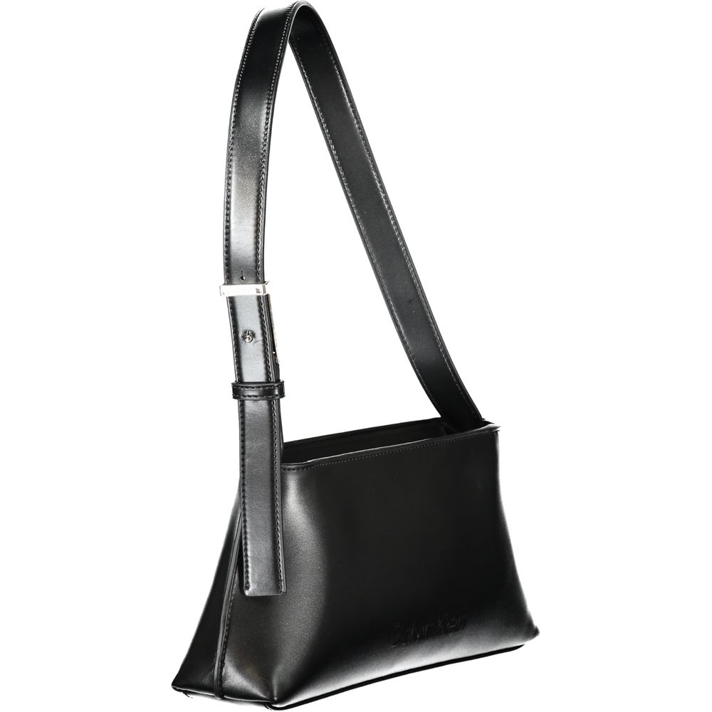 Calvin Klein Schwarze Damen-Handtasche aus Polyester