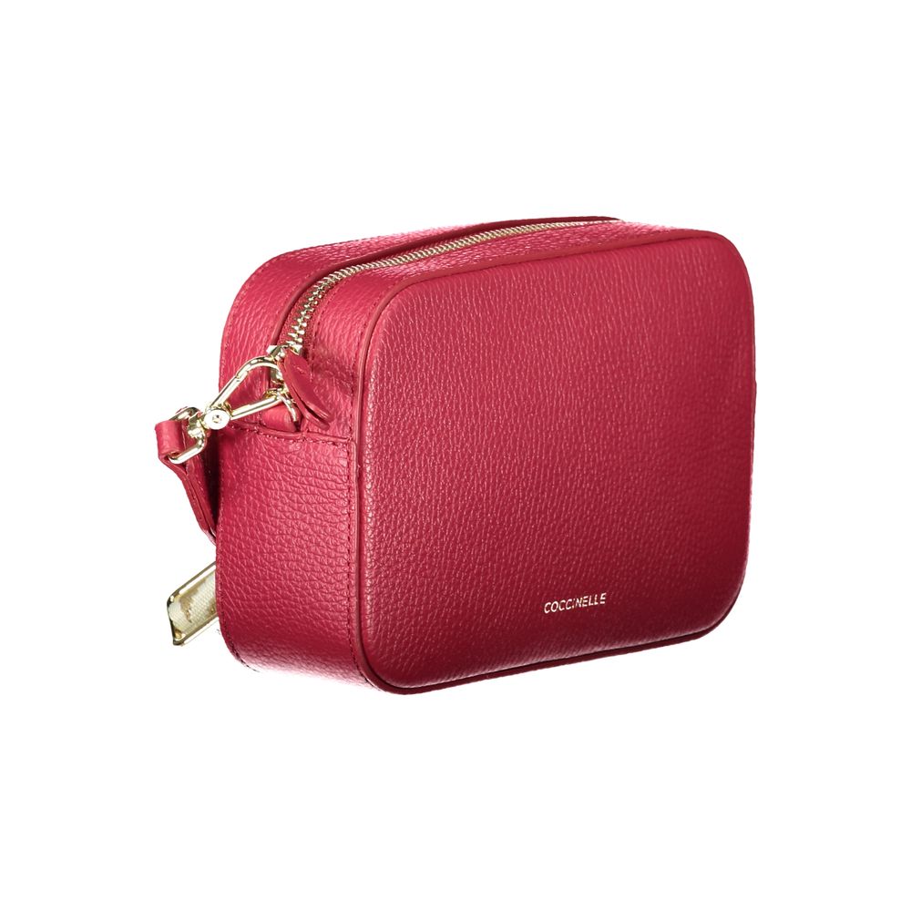 Coccinelle Rote Lederhandtasche
