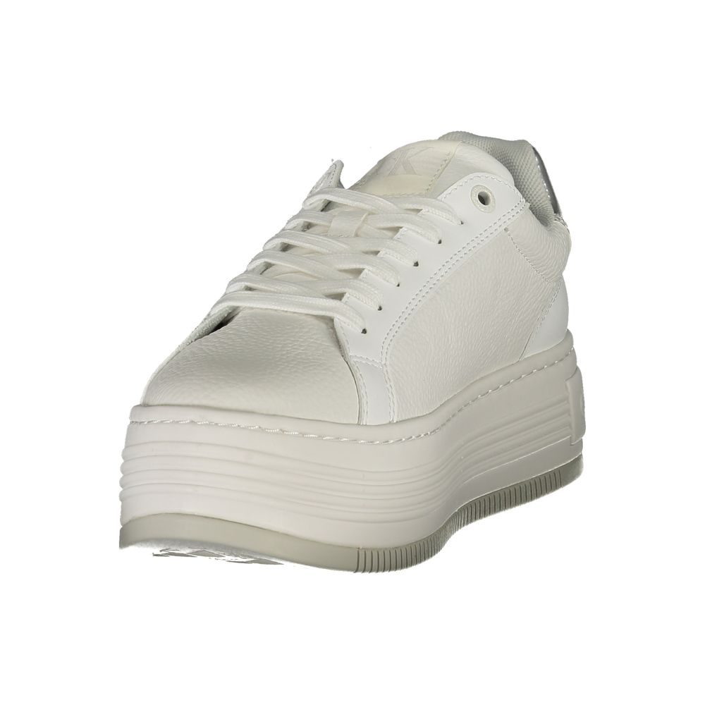 Calvin Klein Sneaker aus weißem Stoff