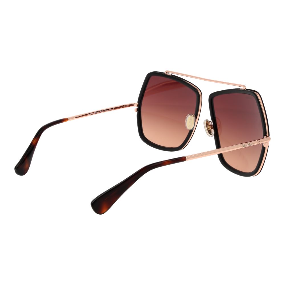 Max Mara Braune Sonnenbrille aus Metall