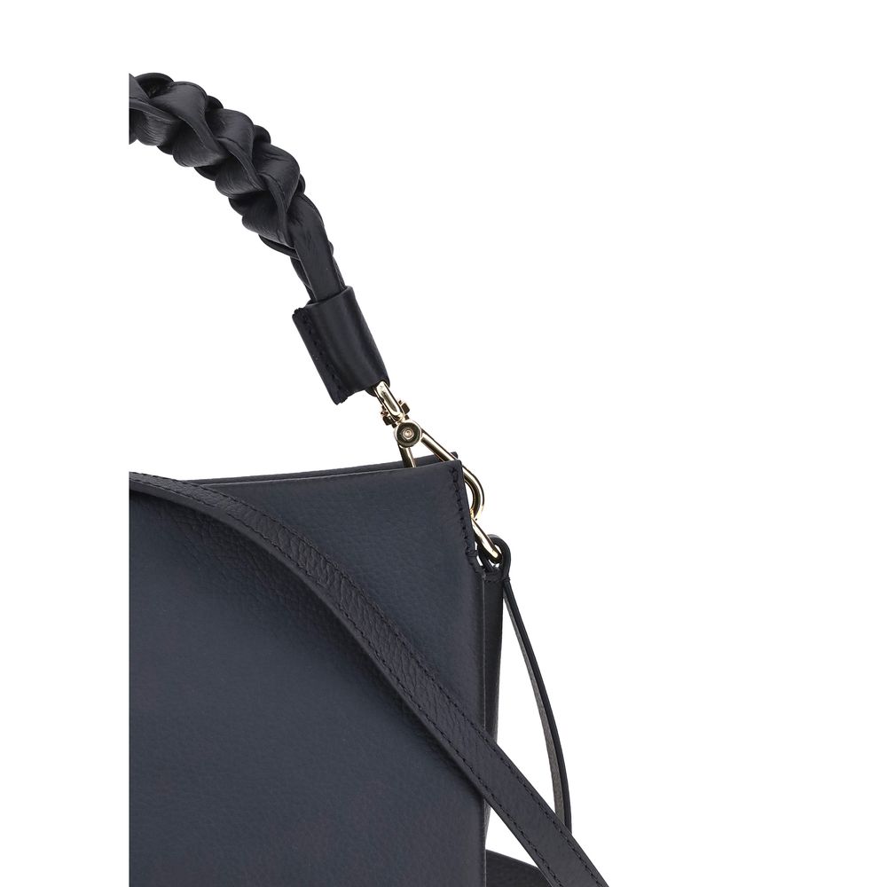 Coccinelle Schultertasche aus Leder in Schwarz