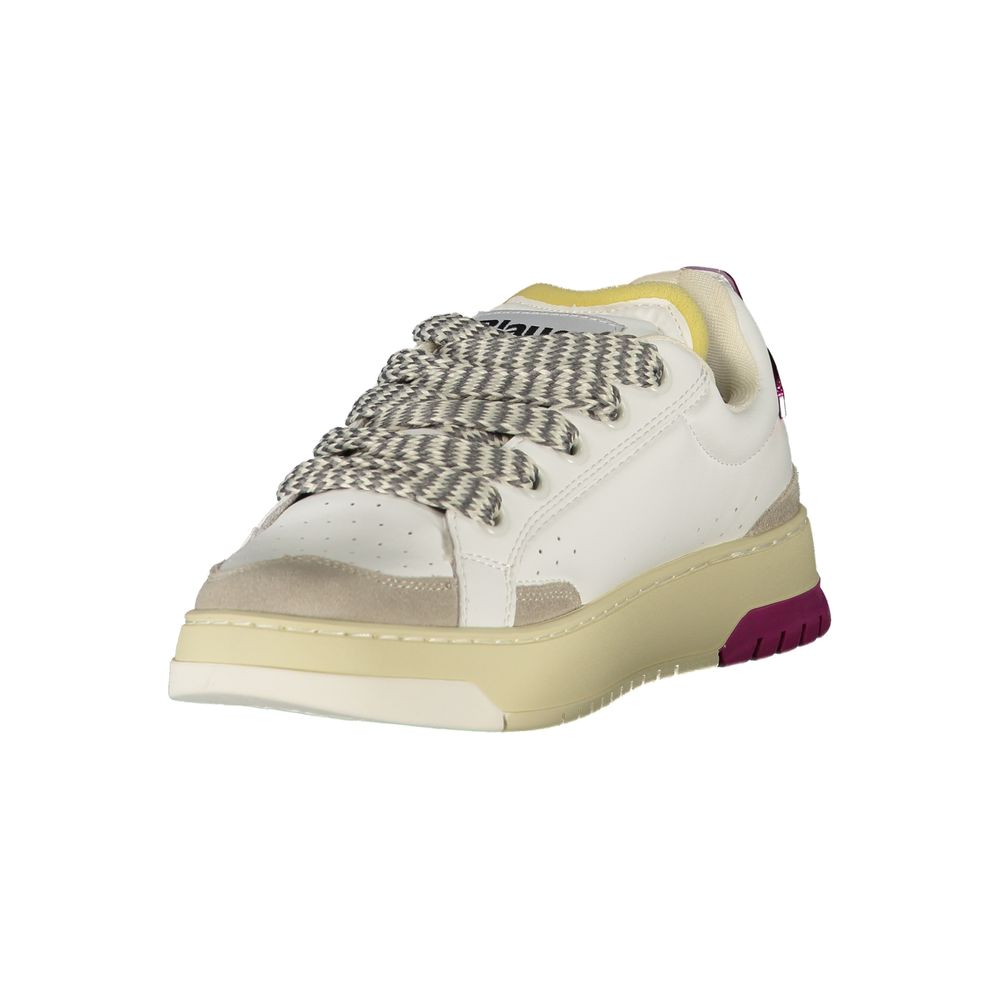 Blauer Bianco Poliuretano Donna Sneaker