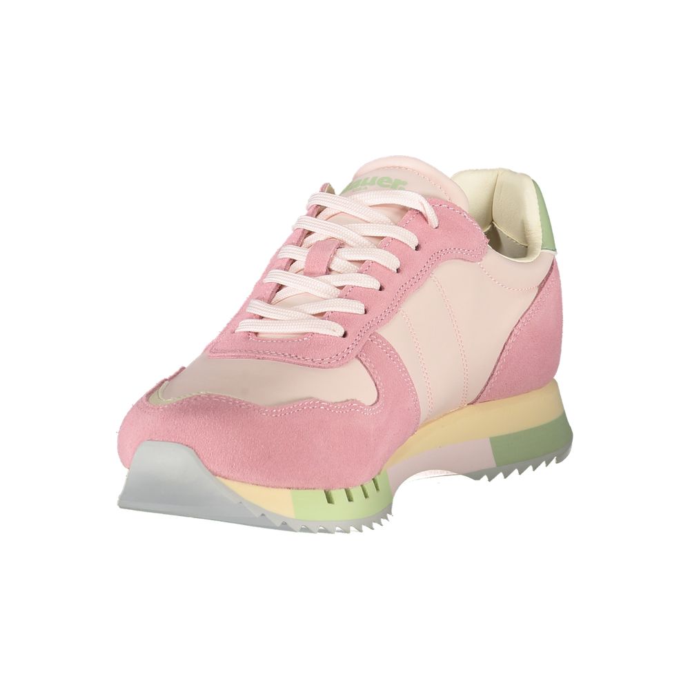 blur rosa Polyurethan-sneakers für Damen