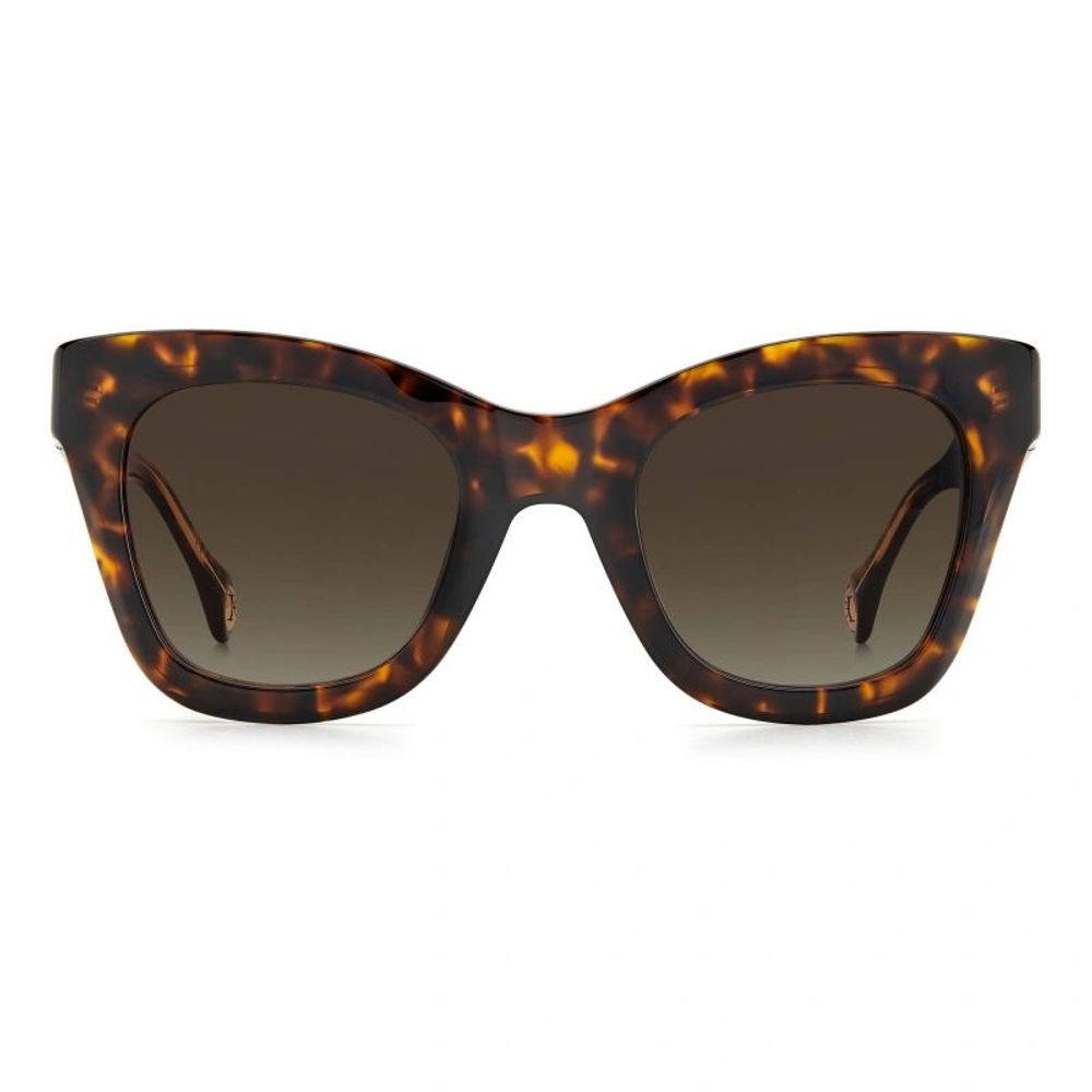 Carolina Herrera Braune Sonnenbrille aus Acetat