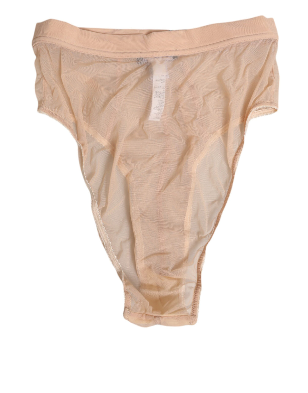 Dolce & Gabbana Intimo a vita alta beige in poliammide e fibra elasticizzata