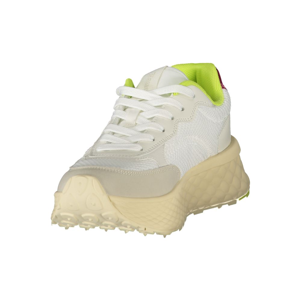 Blauer Bianco Poliuretano Donna Sneaker