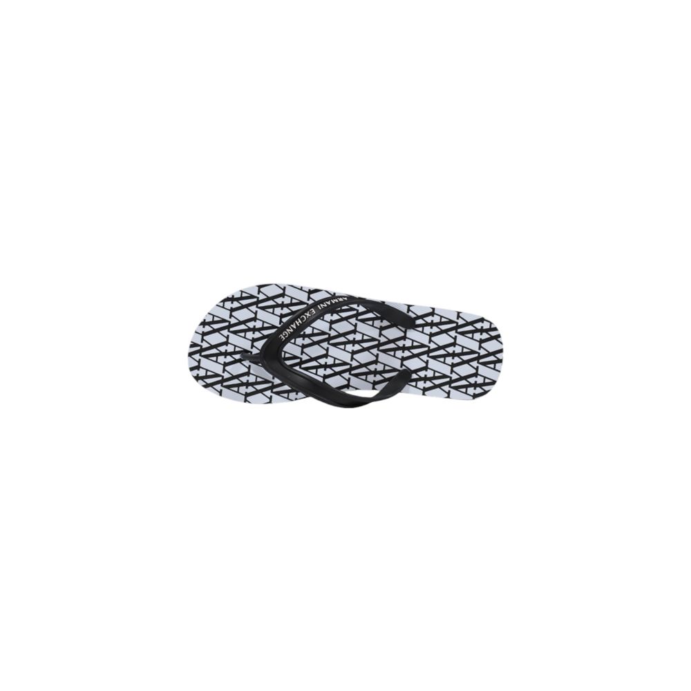 Armani Exchange Weiße Flip-Flops aus Gummi