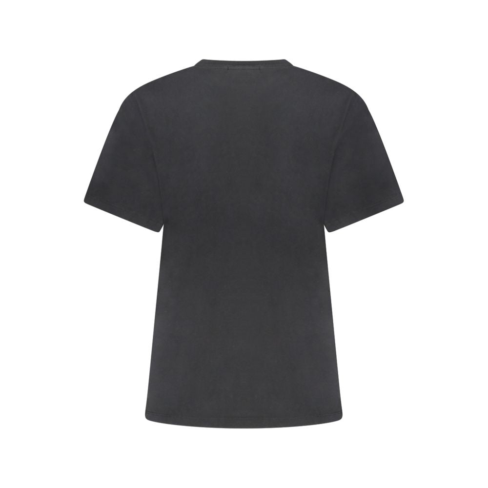 Napapijri Schwarzes Baumwoll-T-Shirt für Damen