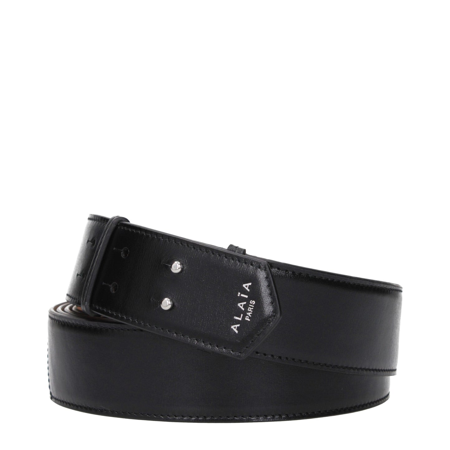 Alaïa Schwarzer Ledergürtel Regular