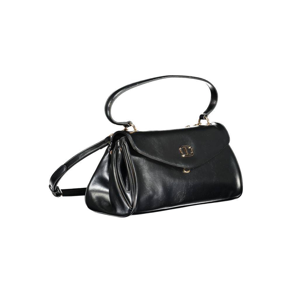 Twinset Schwarze Damen-Handtasche aus Polyurethan
