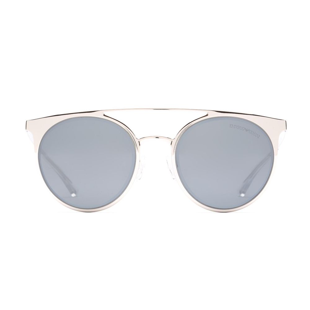 Emporio Armani Graue Sonnenbrille aus Metall