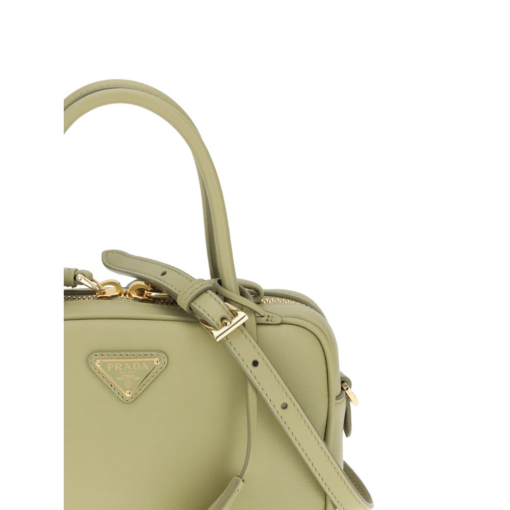 Prada Schultertasche in Bicolor aus Leder