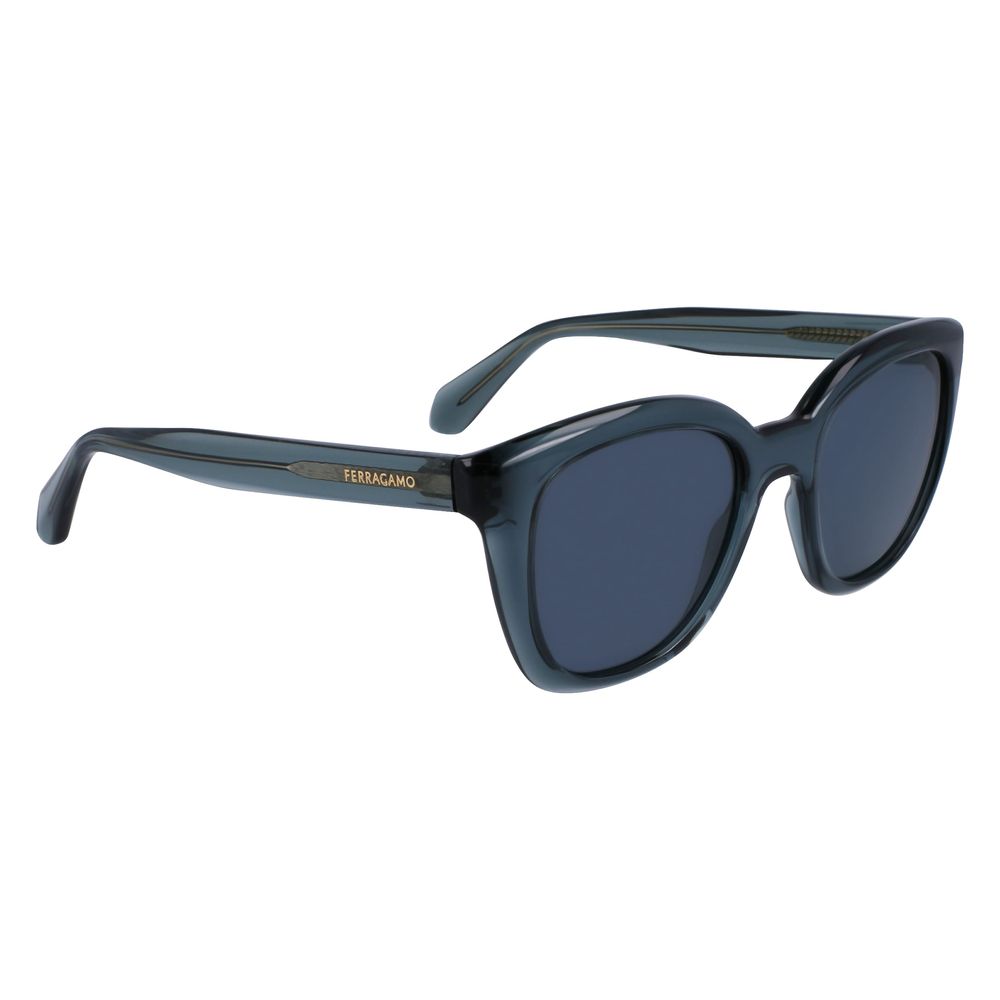 Ferragamo Sonnenbrille mit blauen Einsätzen