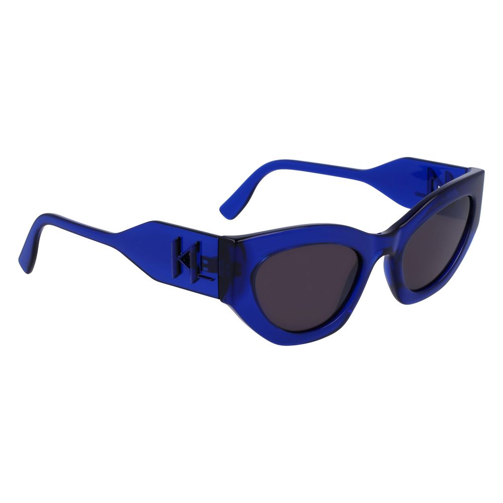 Karl Lagerfeld Sonnenbrille mit blauen Einsätzen