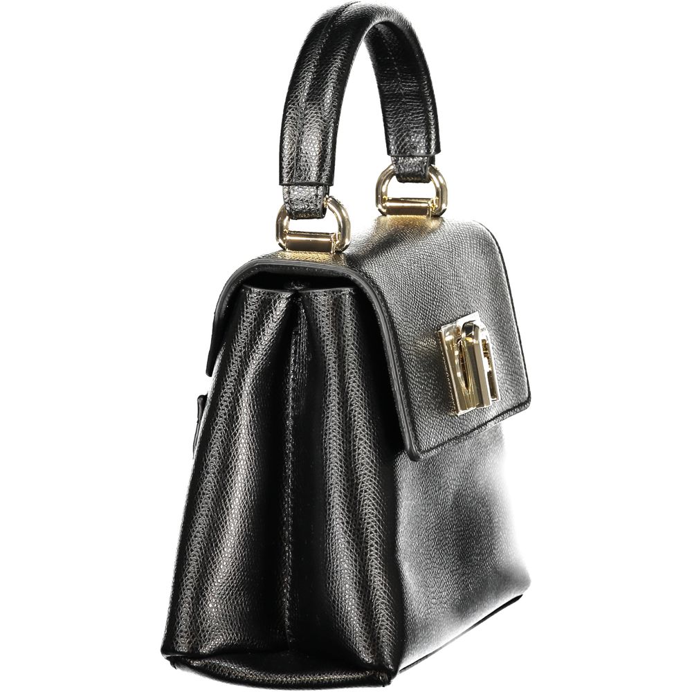 Furla Handtasche aus Leder in Schwarz