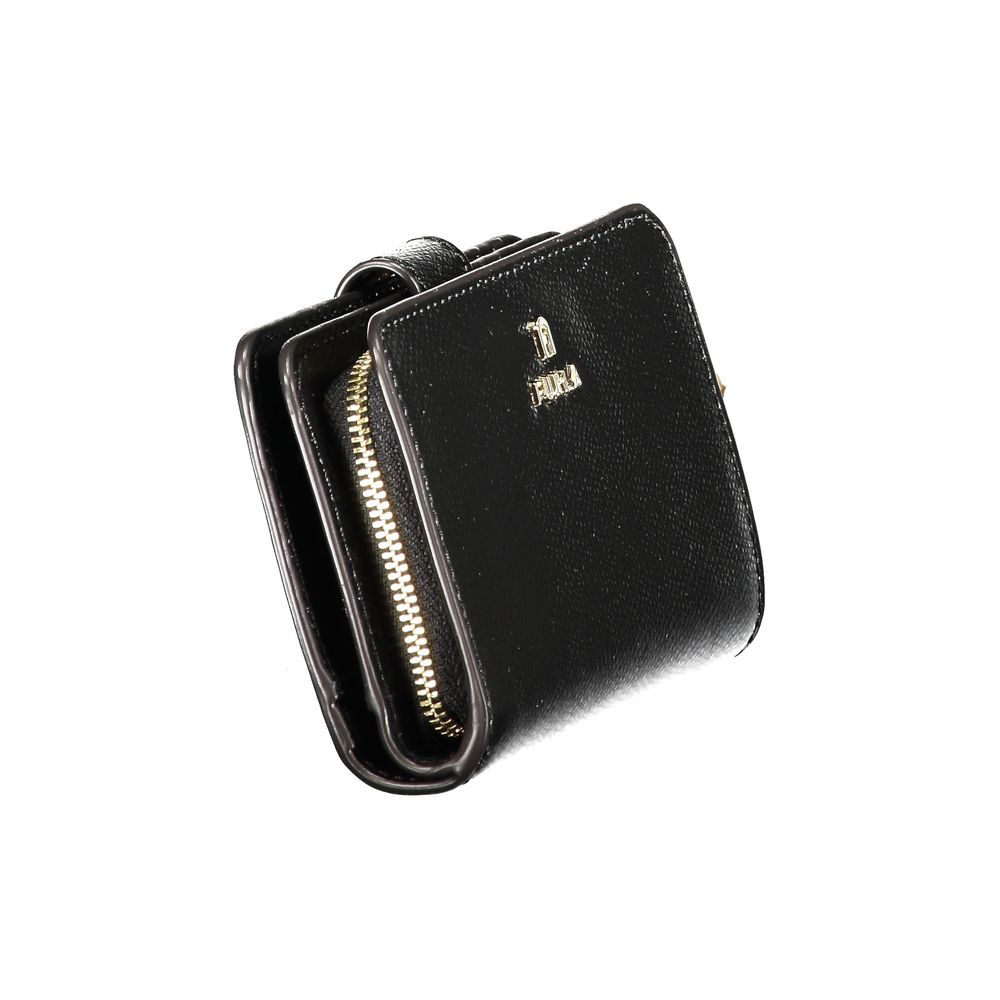 Furla Schwarze Leder Geldbörse für Damen