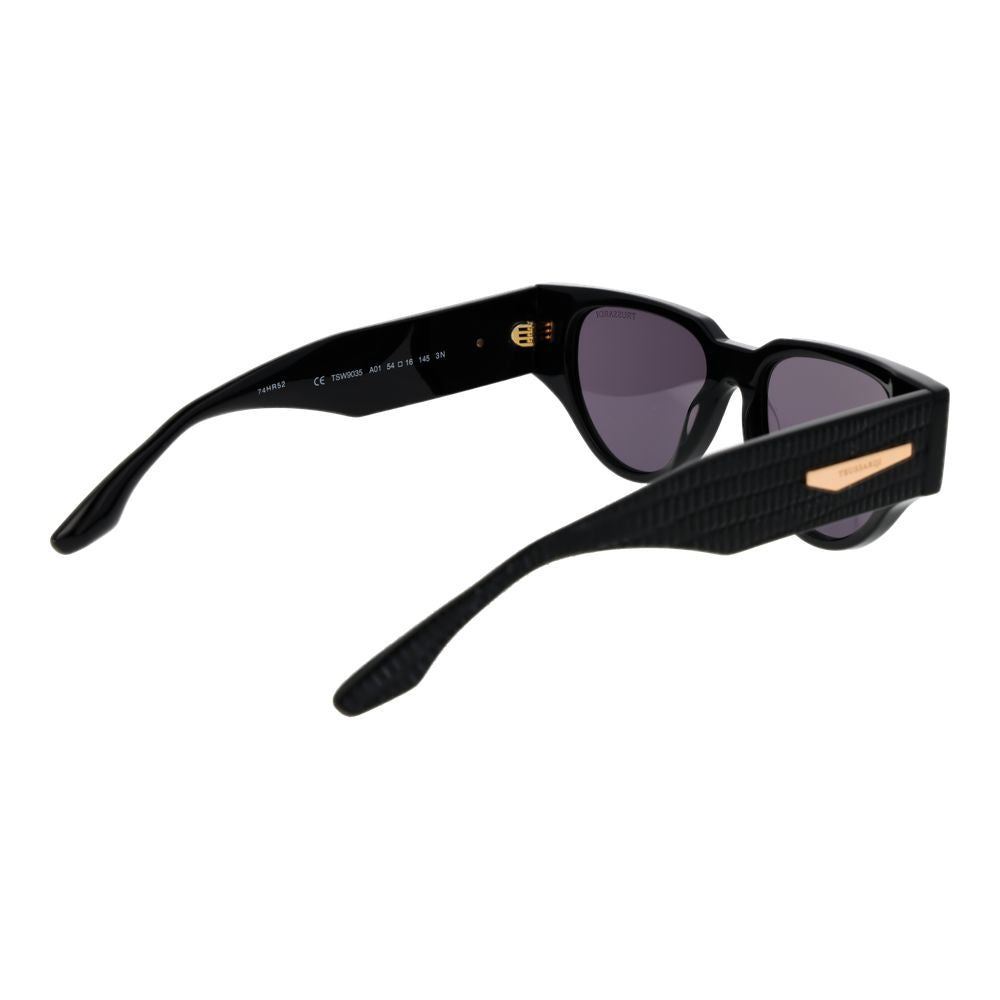 Trussardi Schwarze Sonnenbrille aus Acetat