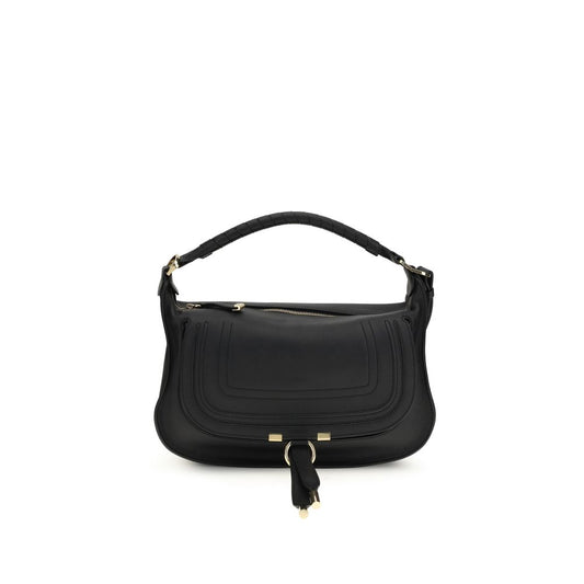 Chloé Schwarze Bos Taurus Kalbsleder Schultertasche