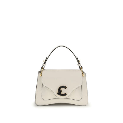 Coccinelle Beige Kalbsleder Bos Taurus Schultertasche