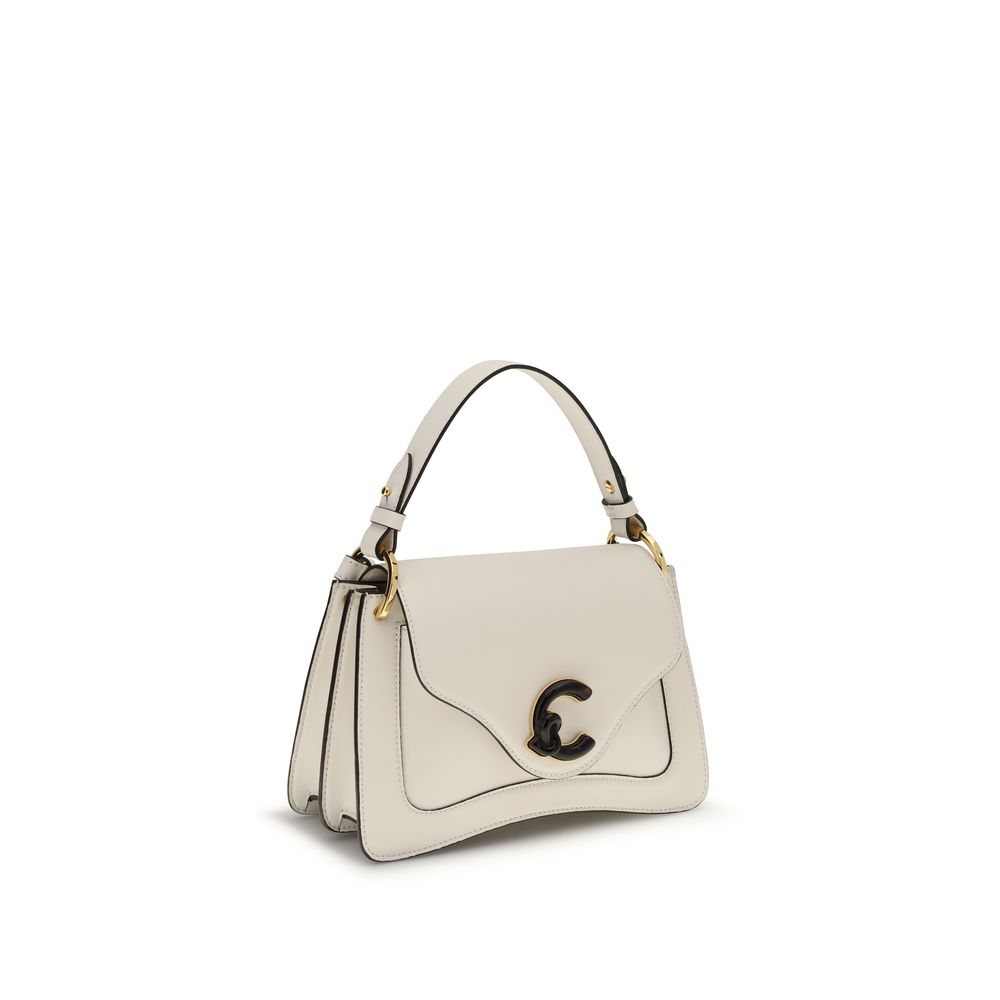 Coccinelle Beige Kalbsleder Bos Taurus Schultertasche