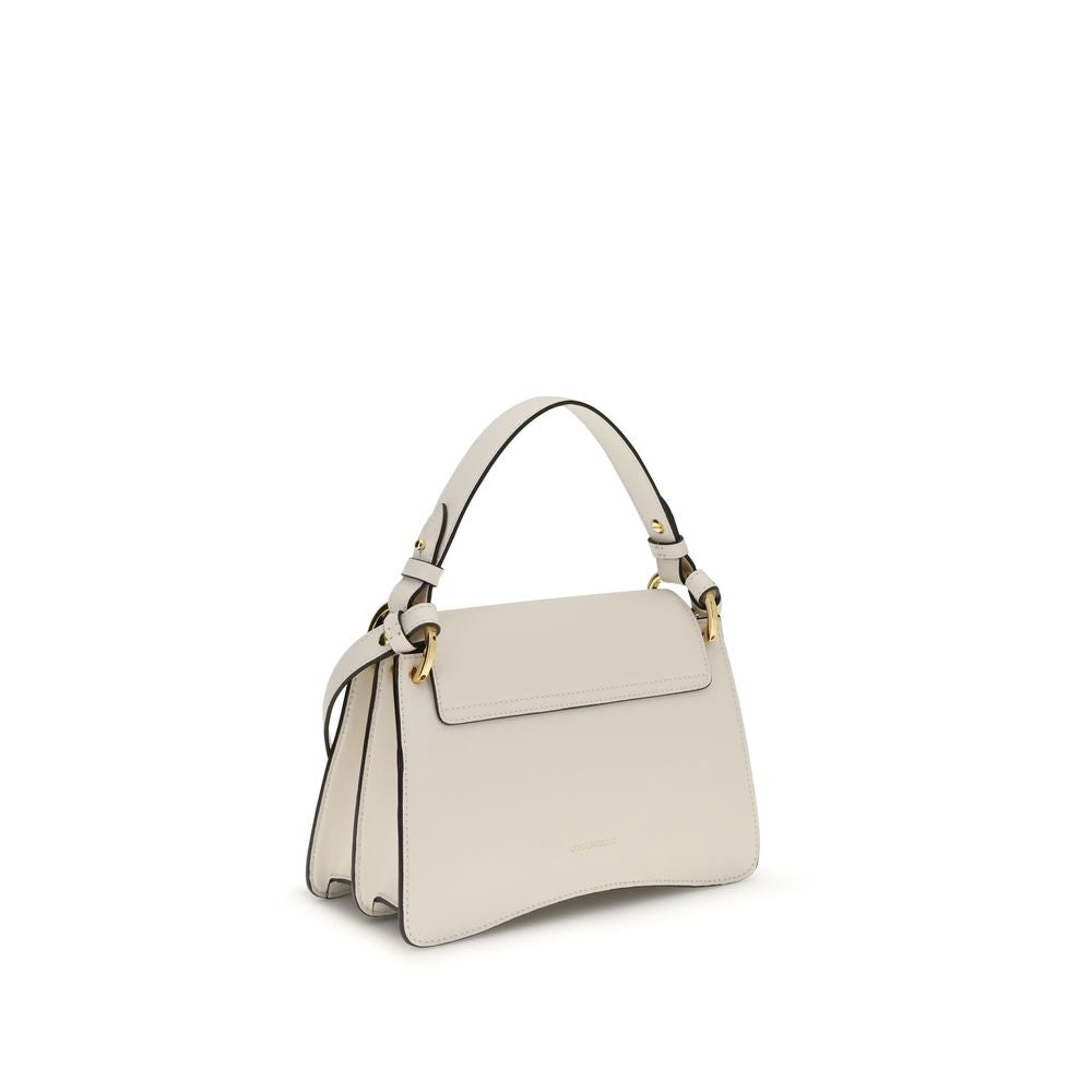 Coccinelle Beige Kalbsleder Bos Taurus Schultertasche