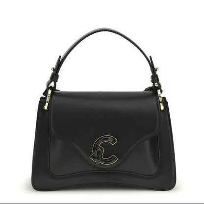 Coccinelle C-Me Schultertasche aus schwarzem Leder
