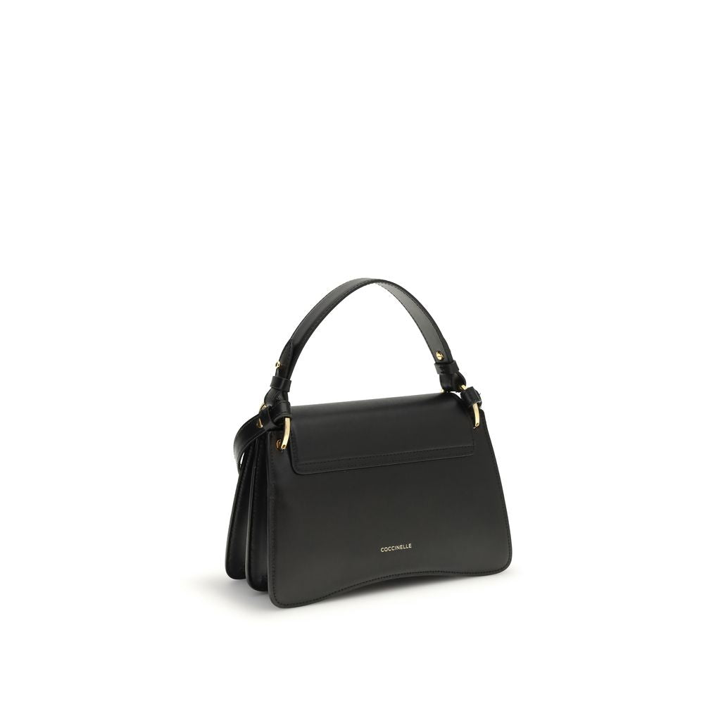 Coccinelle C-Me Schultertasche aus schwarzem Leder