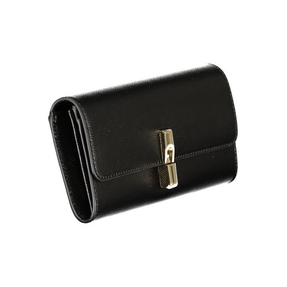 Furla Nero Leder Geldbörse für Damen